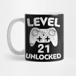 Level 21 21st Video  Birthday Mug
